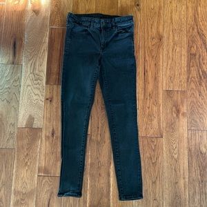 American Eagle Black Jeggings 8 Long